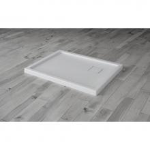 Oceania Baths SB36L3412X01 - Shower Base,  Square cover corner drain , 36 x 34, Glossy White