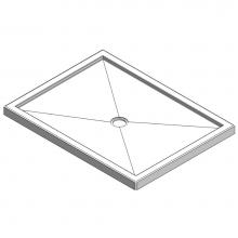 Oceania Baths BT3636A01 - Base Text. 36x36, T. flange A, white