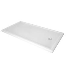 Oceania Baths BT60L32E01 - Base Text. 60x32 LH drain, T. flange E, white