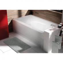 Oceania Baths CI66RSA01 - City 66 x 34, Alcove SuperAeroMassage Bathtub, Glossy White