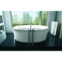 Oceania Baths LE42FS01 - Legende Freestanding 71 x 41,5, Soaking Bathtub, Glossy White