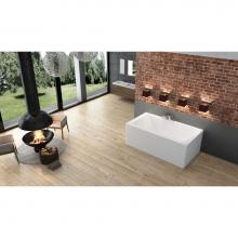 Oceania Baths LO6031LSFLR01 - Loft 3 Sides (Front, Left And Right) 60 x 31, Soaking Bathtub, Glossy White