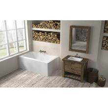 Oceania Baths LO6031RSFCA01 - Loft Alcove 60 x 31, ComfortAir Bathtub, Glossy White