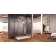 Oceania Baths PBSD60R32BN - Marelia Sliding 60 x 32,  Shower Doors, Brushed Nickel, 8mm Clear treated glass