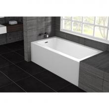 Oceania Baths PU6632LCA01 - Pure Alcove 66 x 32, ComfortAir Bathtub, Glossy White