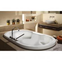 Oceania Baths SO72CA01 - Sophia Deck Mount 72 x 41,5, ComfortAir Bathtub, Glossy White