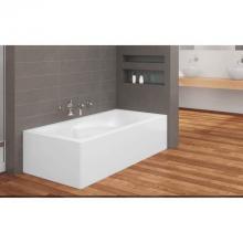 Oceania Baths SU6631RSFCA01 - Suite Alcove 66 x 31, ComfortAir Bathtub, Glossy White