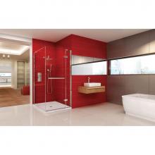 Oceania Baths PB24848 - California Pivoted 48 x 48,  Shower Doors, Chrome, 8mm Clear treated glass