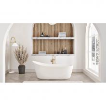 Oceania Baths RO5901 - Romy Freestanding 59 x 31, Soaking Bathtub, Glossy White