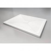 Oceania Baths SB6048A01 - Base 60x48 square drain, T. flange A, white