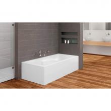 Oceania Baths SU6631LSFLAM01 - Suite 2 Sides (Front And Left) 66 x 31, AeroMassage Bathtub, Glossy White