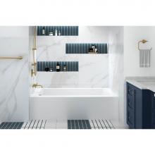 Oceania Baths UR6031LSFLI01 - Urbania Alcove 60 x 31, Soaking Bathtub, Glossy White