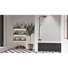 Oceania Baths VI6028LAM01 - Viele Alcove 60 x 28, AeroMassage Bathtub, Glossy White