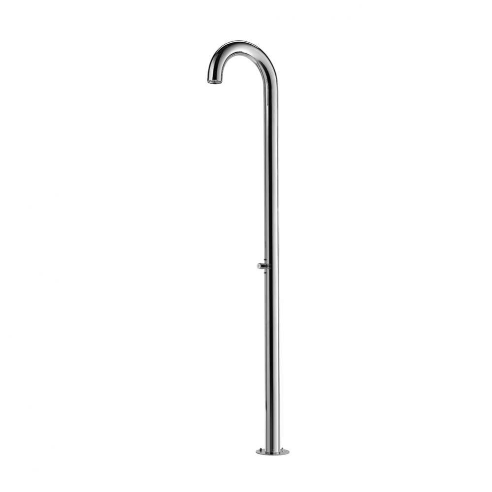 ''Club'' Free Standing Single Supply Shower Unit - ADA Metered Push Valve - Co