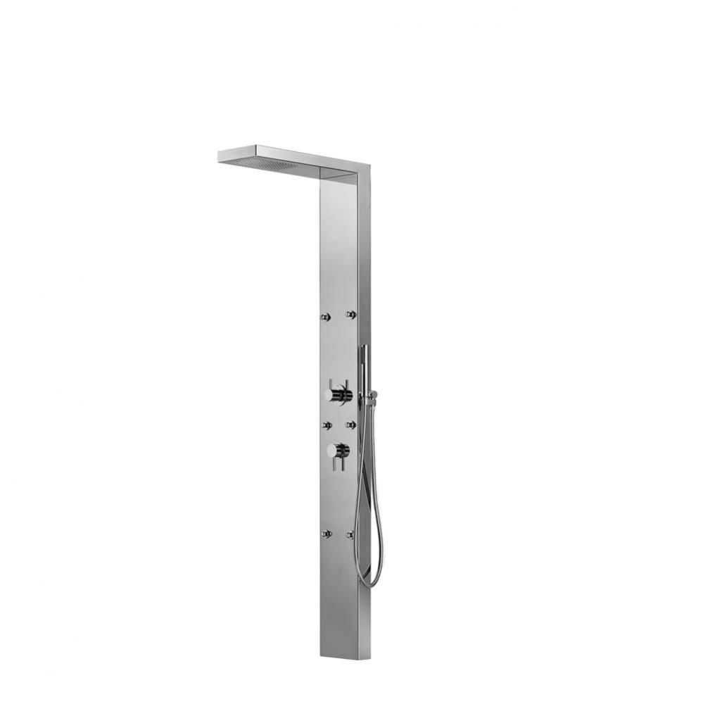 ''In & Out'' Wall Mount Hot & Cold Shower Panel - Hand Spray - Body Je