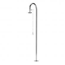 Outdoor Shower FTA-C50T-PCV-C - ''Origo'' Free Standing Single Supply Pull Chain Shower Unit - 5'' C