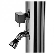 Outdoor Shower FTA-LCQ-FS - Foot Shower & Valve Accessory - Square Handle