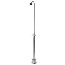 Outdoor Shower HC-4000-FS - Free Standing Hot & Cold Shower -  ADA Lever Handle Valve, 3'' Shower Head, Foot Sho