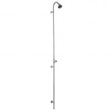 Outdoor Shower PM-250-ADA - Wall Mount Single Supply Shower - ADA Metered Valve, 3'' Shower Head