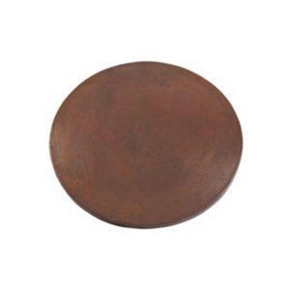 24'' Round Hammered Copper Table Top