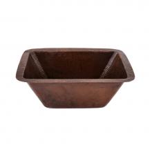 Premier Copper Products BRECDB2 - Rectangle Copper Bar Sink w/ 2'' Drain Size