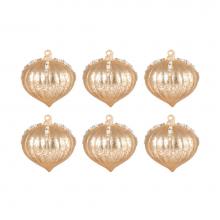 Pomeroy 519611/S6 - Pointed Ball Set of 6 Ornaments In