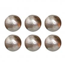 Pomeroy 644115/S6 - Urban Hammered Set of 6 Spheres -