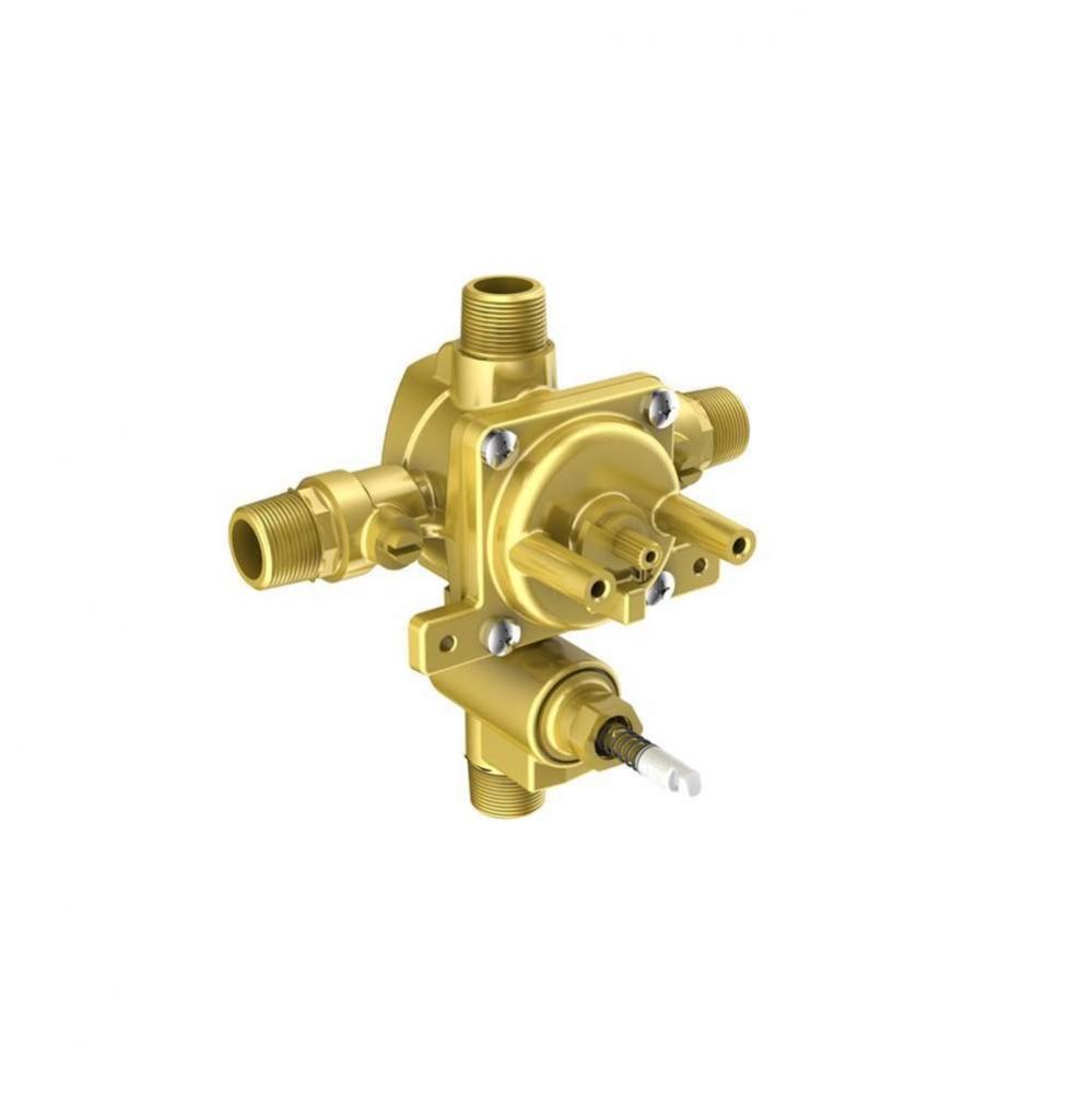 4-port pressure balance valve, with diverter, without in2itiv rough-in mounting system