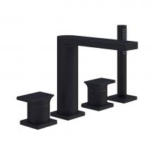 In2aqua 1201 2 70 2 - Strata X 4-Hole Roman Tub Trim Kit, Matte Black