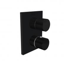 In2aqua 1212 2 70 2 - Urban X thermostatic trim kit, with volume control and diverter, matte black