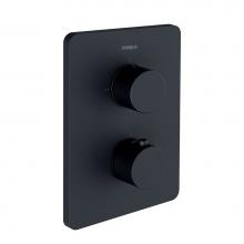 In2aqua 1448 2 70 0 - Urban X Thermostatic Valve Trim Kit With Volume Control And Manual Diverter, Matte Black