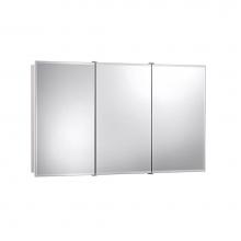 Jensen Medicine Cabinets 755296X - ASHLAND 3DR 48X28 BVL FMLS/WD OVER