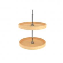 Rev-A-Shelf 4WLS072-22-52 - Wood Full Circle 2-Shelf Lazy Susans for Corner Wall Cabinets