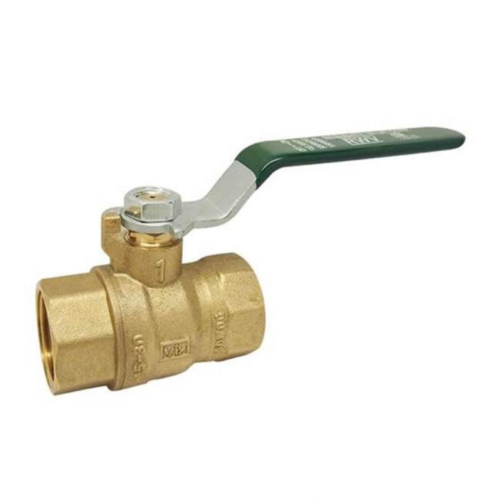 2 1/2 IN 150# WSP,  600#WOG,  Brass Body,  Threaded Ends