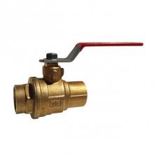 Red-White Valve 670779451060 - 1 IN 150# WSP/600# WOG Brass Body,  Sweat Ends,  Chrome-Plated Ball,  PTFE Seats