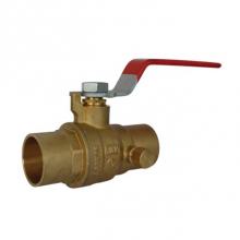 Red-White Valve 670779417059 - 3/4 IN 600# WOG,  Brass Body,  Solder Ends,  Drain Port