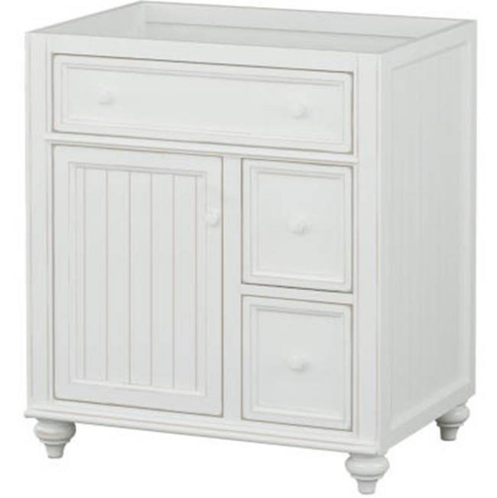 30''W x 21''D x 33-1/2''H Vanity Base, 1 Door, 2 Drawers