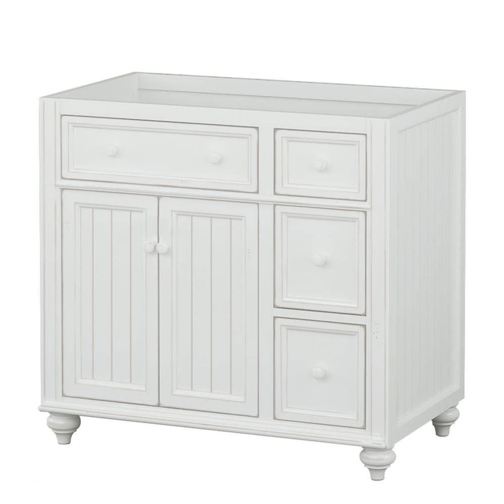 36''W x 21''D x 33-1/2''H Vanity Base, 2 Doors, 3 Drawers