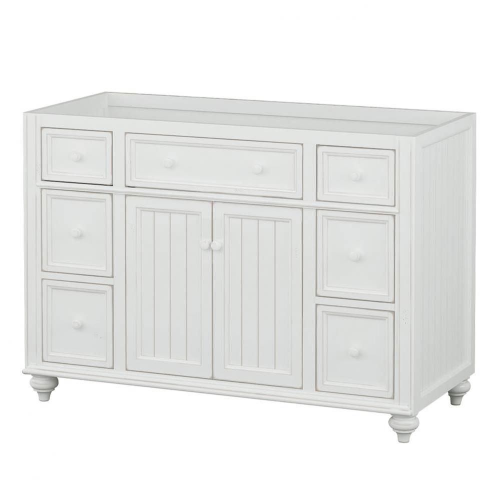 48''W x 21''D x 33-1/2''H Vanity Base, 2 Doors, 6 Drawers