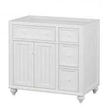 Sagehill Designs CR3621DN - 36''W x 21''D x 33-1/2''H Vanity Base, 2 Doors, 3 Drawers