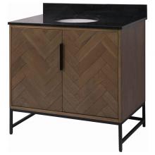 Sagehill Designs QN3621D - 36''W x 21''D x 34''H Vanity Base, 2 Doors, 1 Bottom Drawer