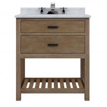 Sagehill Designs TB3021D - 30''W x 21''D x 34''H 1 Drawer Vanity w/ Open Shelf