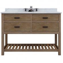 Sagehill Designs TB4821D - 48''W x 21''D x 34''H 4 Drws Vanity w/ Open Shelf