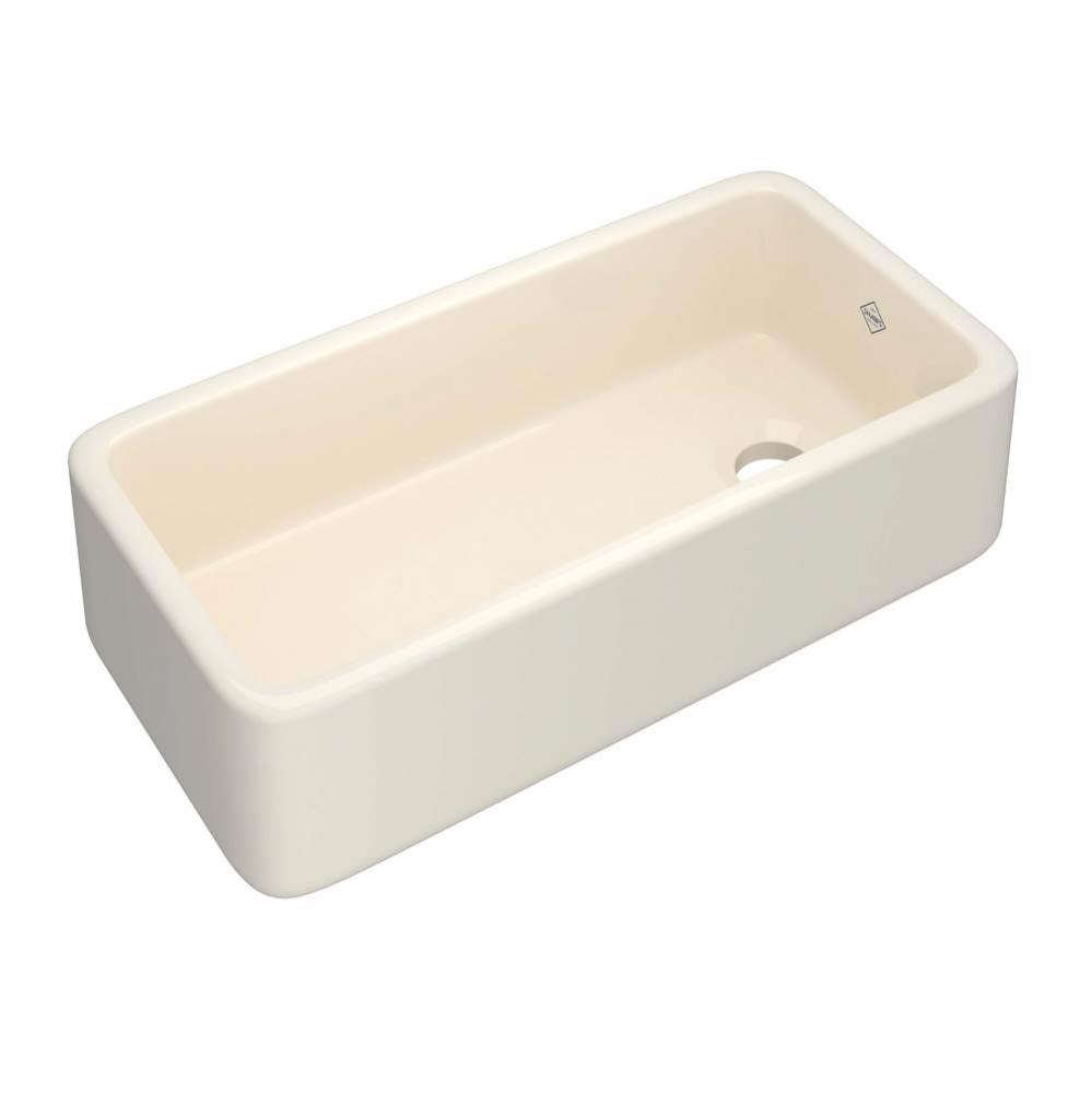 36'' Lancaster Single Bowl Farmhouse Apron Front Fireclay Kitchen Sink