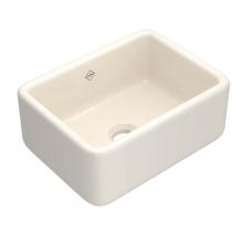 Shaws RC2418PCT - 24'' Lancaster Single Bowl Farmhouse Apron Front Fireclay Kitchen Sink