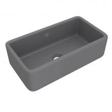 Shaws RC3318MG - 33'' Lancaster Single Bowl Farmhouse Apron Front Fireclay Kitchen Sink