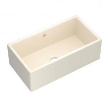 Shaws MS3318PCT - 33'' Shaker Single Bowl Apron Front Fireclay Kitchen Sink