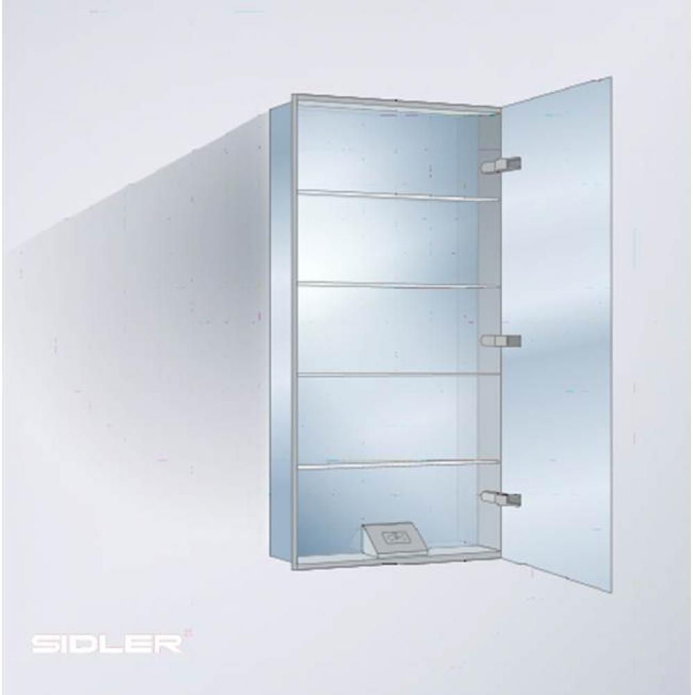 Modello Bathroom Cabinet-W15-H40-D6-el