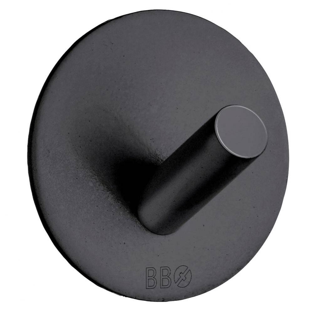 Self-Adhesive Hook Black Stainless Steel