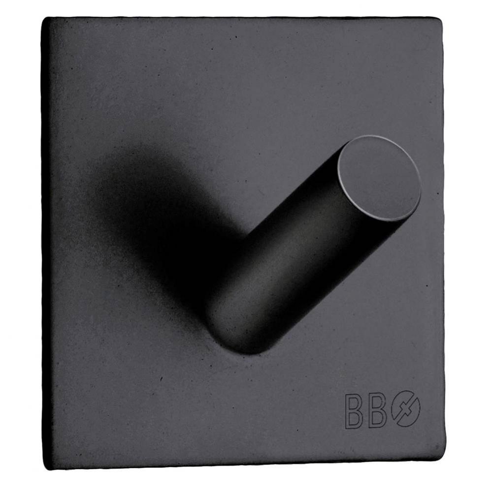 Self-Adhesive Hook Black Stainless Steel